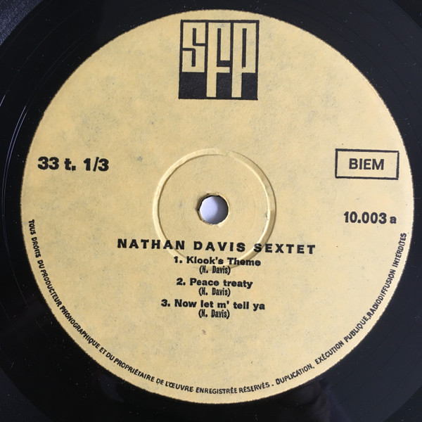 The Nathan Davis Sextet - Peace Treaty | SFP (SFP 10.003) - 3 The Nathan Davis Sextet - Peace Treaty | SFP (SFP 10.003) - 3