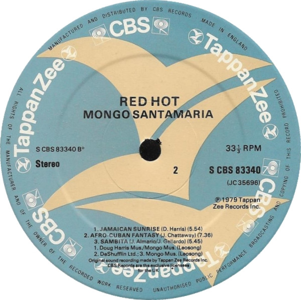Mongo Santamaria - Red Hot | CBS (S CBS 83340) - 4 Mongo Santamaria - Red Hot | CBS (S CBS 83340) - 4