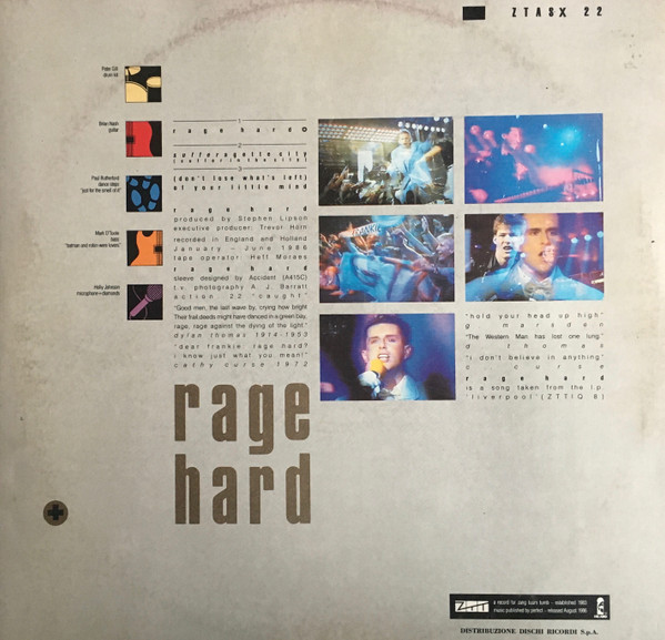 Frankie Goes To Hollywood - Rage Hard | ZTT (ZTASX 22) - 2