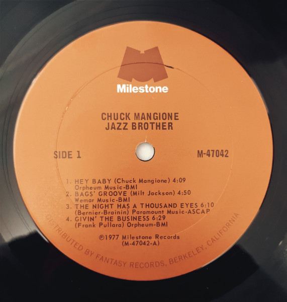 Chuck Mangione - Jazz Brother | Milestone (M-47042) - 3