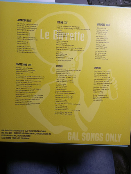 Le Birrette - Gal Songs Only | Not On Label (Le Birrette Self-released) (BRT002) - 4 Le Birrette - Gal Songs Only | Not On Label (Le Birrette Self-released) (BRT002) - 4
