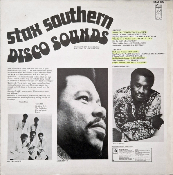 Various - Stax Southern Disco Sounds | Stax (STXB 3003) - 2 Various - Stax Southern Disco Sounds | Stax (STXB 3003) - 2