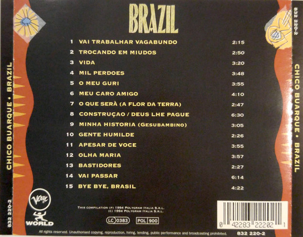 Chico Buarque - Brazil | Verve World (832 220-2) - 2 Chico Buarque - Brazil | Verve World (832 220-2) - 2