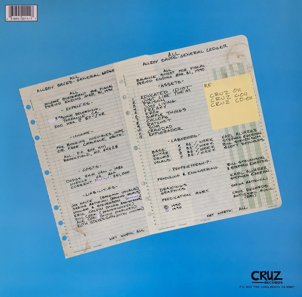 ALL - Allroy Saves [Vinyl] | CRUZ Records (CRZ 011) - 2