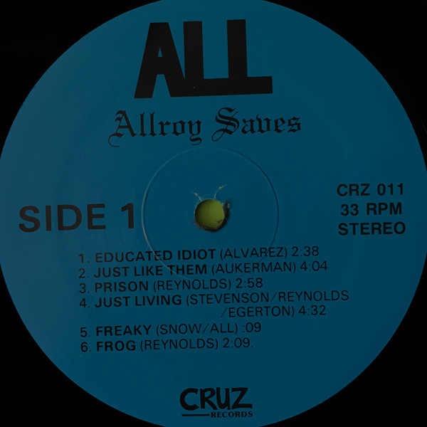 ALL - Allroy Saves [Vinyl] | CRUZ Records (CRZ 011) - 3