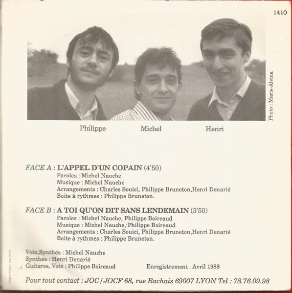Michel Nauche , Philippe Boireaud - L'Appel D'Un Copain | Not On Label (1410) - 2 Michel Nauche , Philippe Boireaud - L'Appel D'Un Copain | Not On Label (1410) - 2