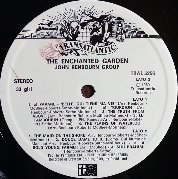 The John Renbourn Group - The Enchanted Garden | Transatlantic Records (TRAL 5356) - 4 The John Renbourn Group - The Enchanted Garden | Transatlantic Records (TRAL 5356) - 4