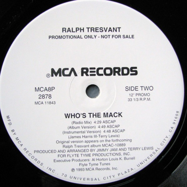 Ralph Tresvant - Who's The Mack | MCA Records (MCA8P 2878) - 3