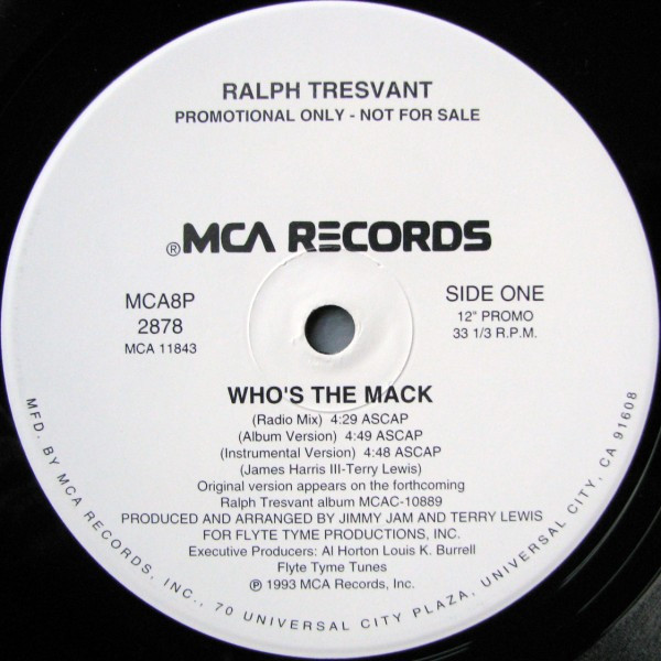 Ralph Tresvant - Who's The Mack | MCA Records (MCA8P 2878) - 2