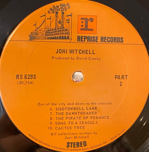 Joni Mitchell - Song To A Seagull | Reprise Records (RS 6293) - 3 Joni Mitchell - Song To A Seagull | Reprise Records (RS 6293) - 3