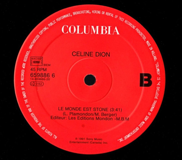 Céline Dion - L'amour Existe Encore | Columbia (COL 659886 6) - 4
