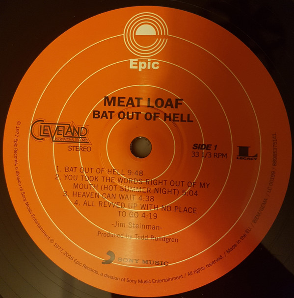 Meat Loaf - Bat Out Of Hell | Epic (88985375141) - 2