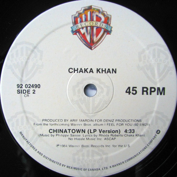 Chaka Khan - I Feel For You | Warner Bros. Records (92 02490) - 4 Chaka Khan - I Feel For You | Warner Bros. Records (92 02490) - 4