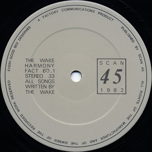 The Wake - Harmony | Factory (FACT 60) - 3