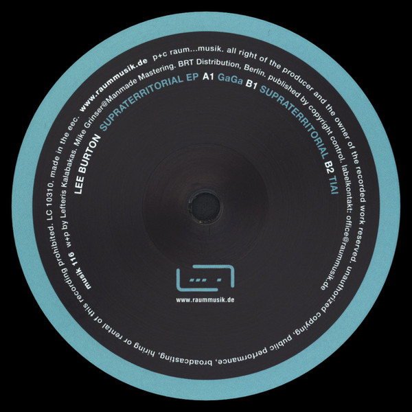Lee Burton - Supraterritorial EP | raum...musik (MUSIK116) - 2
