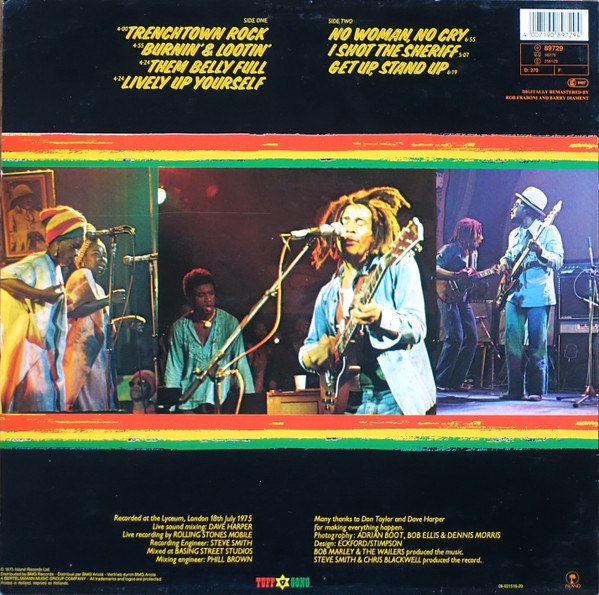 Bob Marley & The Wailers - Live! | Tuff Gong (89 729) - 2