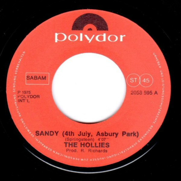 The Hollies - Sandy (4th Of July, Asbury Park) | Polydor (2058 595) - 3