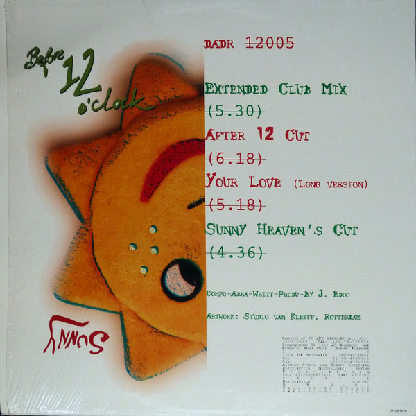 Sunny - Before 12 O' Clock | Dada Rekords (DADR 12 005) - 2