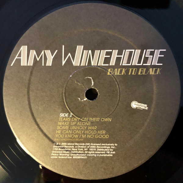 Amy Winehouse - Back To Black [Vinyl] | Universal Republic Records (B0008994-01) - 4