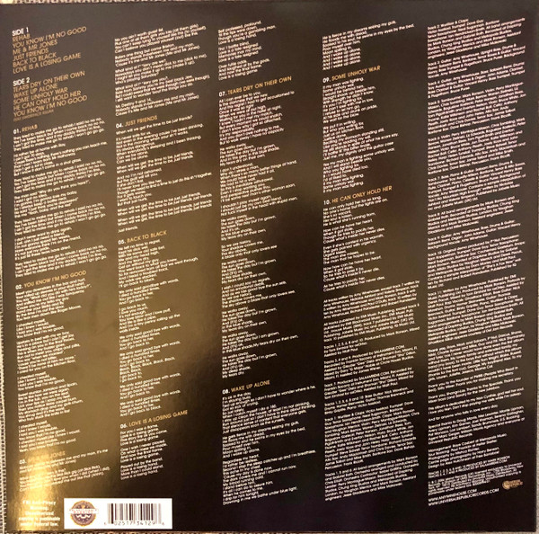 Amy Winehouse - Back To Black [Vinyl] | Universal Republic Records (B0008994-01) - 2