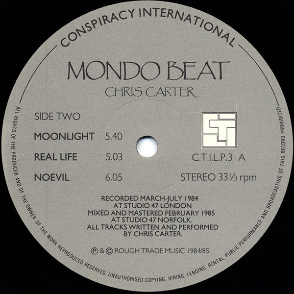 Chris Carter - Mondo Beat | Conspiracy International (C.T.I.L.P.3) - 4 Chris Carter - Mondo Beat | Conspiracy International (C.T.I.L.P.3) - 4