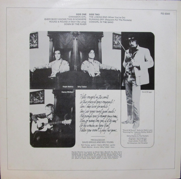 Neil Young With Crazy Horse - Everybody Knows This Is Nowhere | Reprise Records (RS 6349) - 4