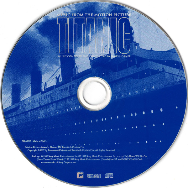 James Horner - Titanic (Music From The Motion Picture) | Sony Classical (SK 63213) - 4