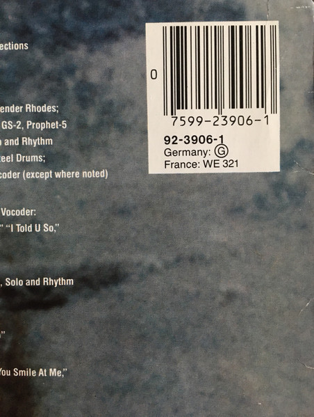David Sanborn - Backstreet | Warner Bros. Records (92 3906-1) - 3 David Sanborn - Backstreet | Warner Bros. Records (92 3906-1) - 3