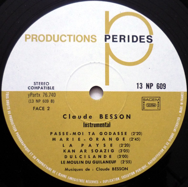 Claude Besson - Instrumental | Productions Perides (13 NP 609) - 4