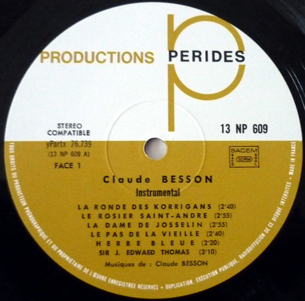 Claude Besson - Instrumental | Productions Perides (13 NP 609) - 3
