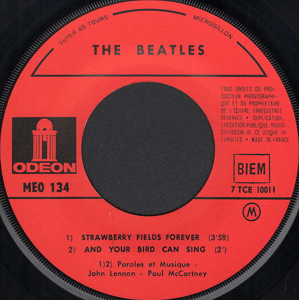 The Beatles - Strawberry Fields Forever / Penny Lane | Odeon (MEO 134) - 3