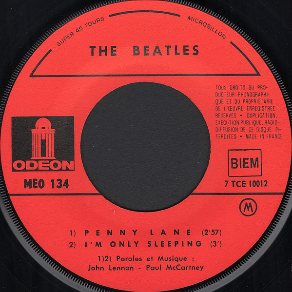 The Beatles - Strawberry Fields Forever / Penny Lane | Odeon (MEO 134) - 4