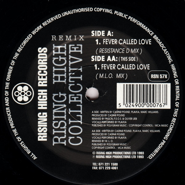 Rising High Collective - Fever Called Love | Rising High Records (RSN 57X)