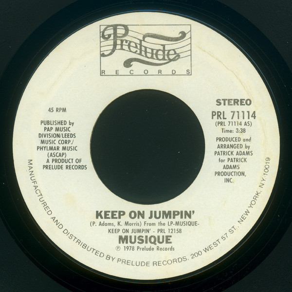 Musique - Keep On Jumpin' / Summer Love Theme | Prelude Records (PRL 71114)