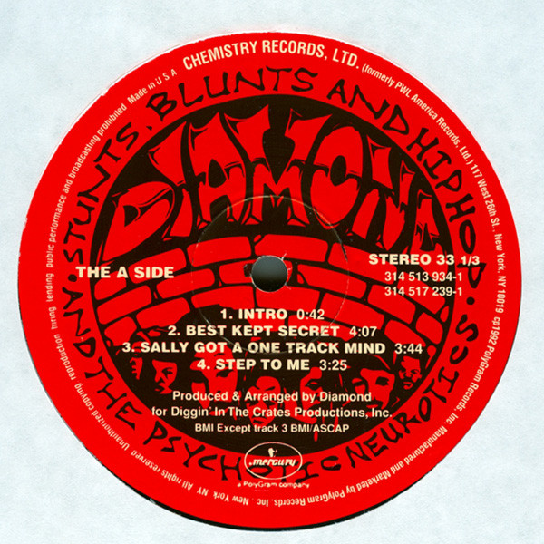 Diamond D And The Psychotic Neurotics - Stunts, Blunts, & Hip Hop | Chemistry Records Ltd (314 513 934-1) - 3