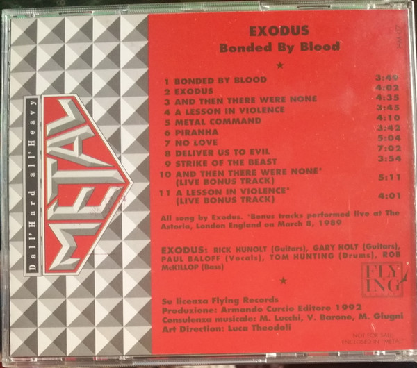 Exodus - Bonded By Blood | Armando Curcio Editore (HM-07) - 2 Exodus - Bonded By Blood | Armando Curcio Editore (HM-07) - 2