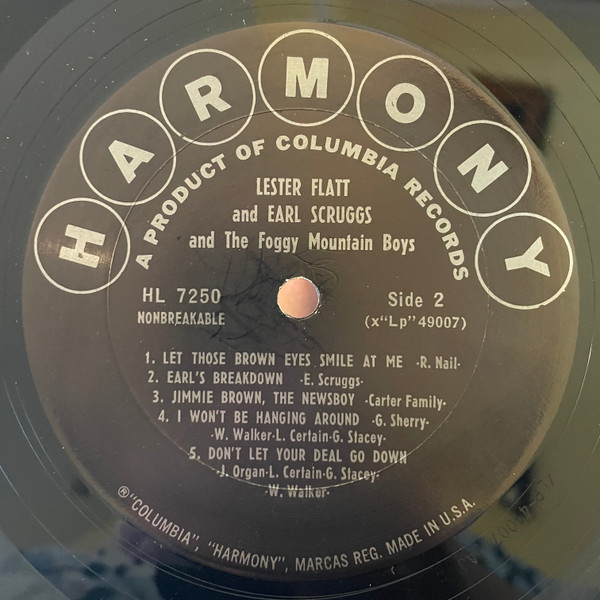 Flatt & Scruggs With The Foggy Mountain Boys - Flatt And Scruggs With The Foggy Mountain Boys | Harmony (HL 7250) - 4