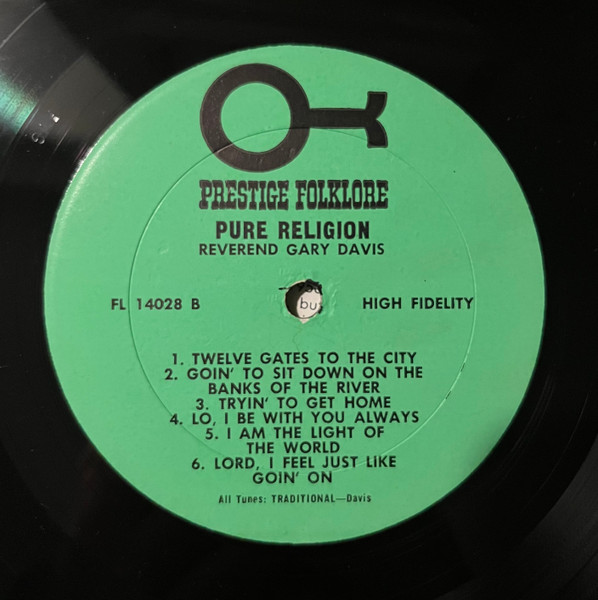 Rev. Gary Davis - Pure Religion! | Prestige Folklore (FL 14028) - 4 Rev. Gary Davis - Pure Religion! | Prestige Folklore (FL 14028) - 4