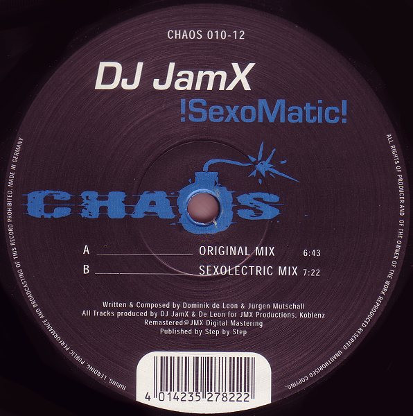 DJ JamX - !SexoMatic! | Chaos Records (CHAOS 010-12)