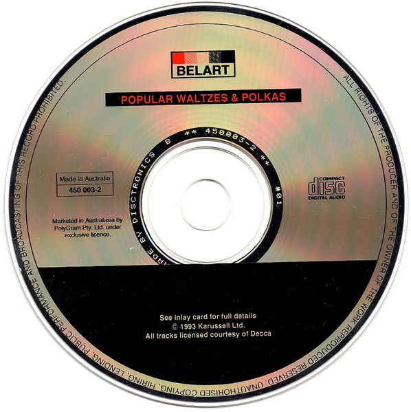 Johann Strauss Jr. - Popular Waltzes & Polkas | Belart (450 003-2) - 3