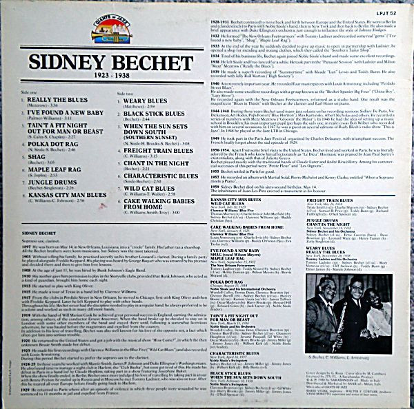 Sidney Bechet - Sidney Bechet 1923 - 1938 | Giants Of Jazz (LPJT 52) - 2
