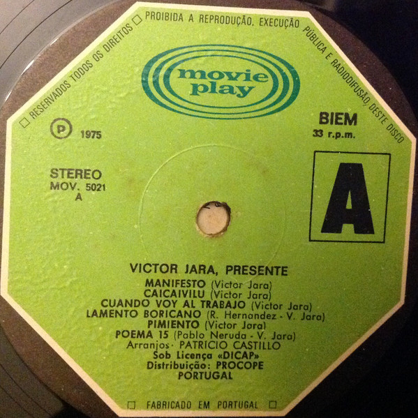 Victor Jara - Presente | Movieplay (MOV-5021) - 3 Victor Jara - Presente | Movieplay (MOV-5021) - 3