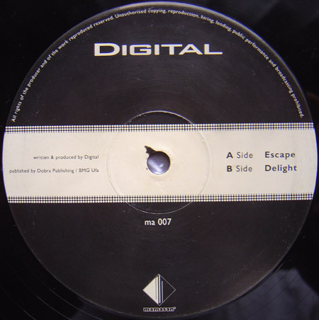 Digital - Escape / Delight | Mamasan (ma 007) - 2