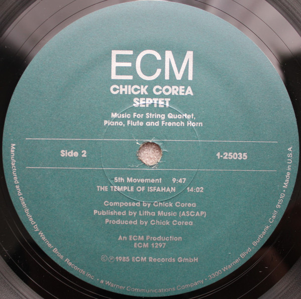 Chick Corea - Septet | ECM Records (25035-1 E) - 4 Chick Corea - Septet | ECM Records (25035-1 E) - 4
