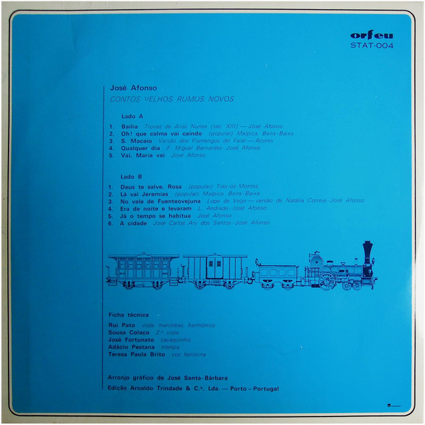 José Afonso - Contos Velhos Rumos Novos | Orfeu (STAT-004) - 2 José Afonso - Contos Velhos Rumos Novos | Orfeu (STAT-004) - 2