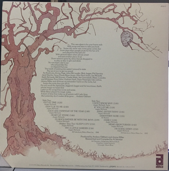 The Rolling Stones - Metamorphosis | ABKCO (ANA-1) - 2 The Rolling Stones - Metamorphosis | ABKCO (ANA-1) - 2