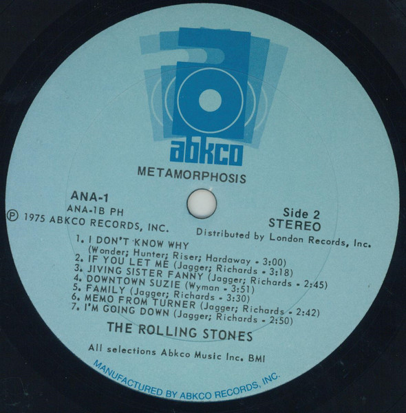 The Rolling Stones - Metamorphosis | ABKCO (ANA-1) - 4 The Rolling Stones - Metamorphosis | ABKCO (ANA-1) - 4