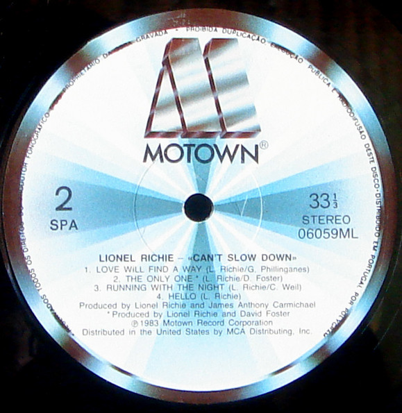 Lionel Richie - Can't Slow Down | Motown (06059ML) - 3 Lionel Richie - Can't Slow Down | Motown (06059ML) - 3