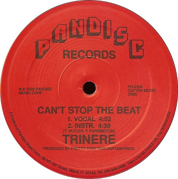 Trinere - Can't Stop The Beat | Pandisc (PD-035) - 2