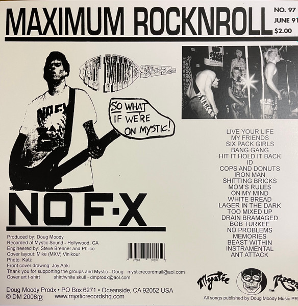 NOFX - Maximum Rocknroll | Mystic Records (MLP33180) - 2 NOFX - Maximum Rocknroll | Mystic Records (MLP33180) - 2